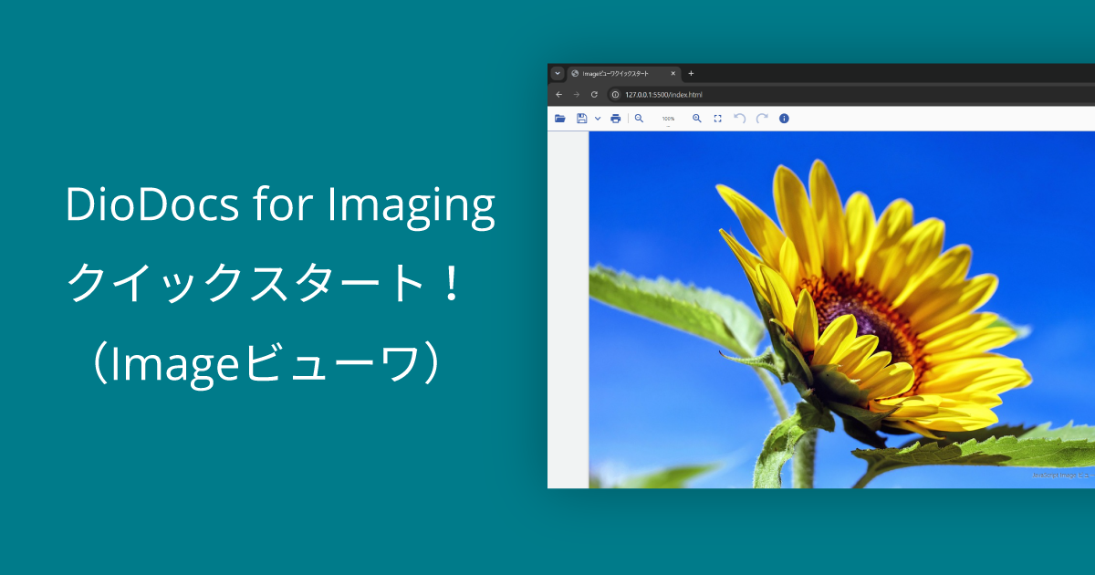 DioDocs for Imaging クイックスタート！（Imageビューワ）