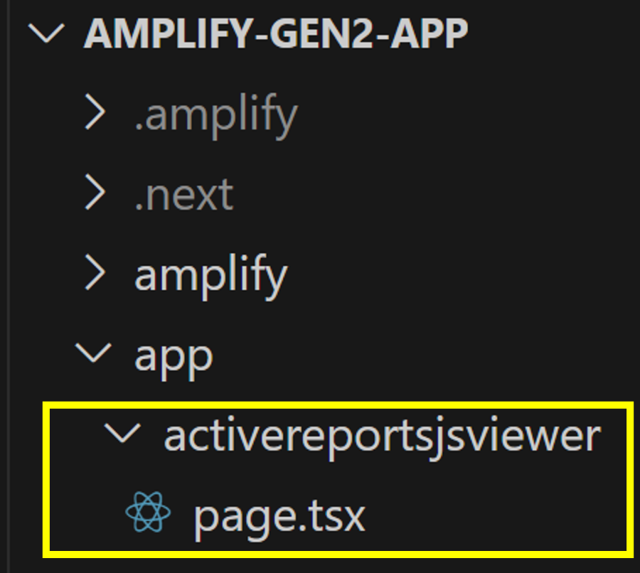 activereportsjsviewerページの追加