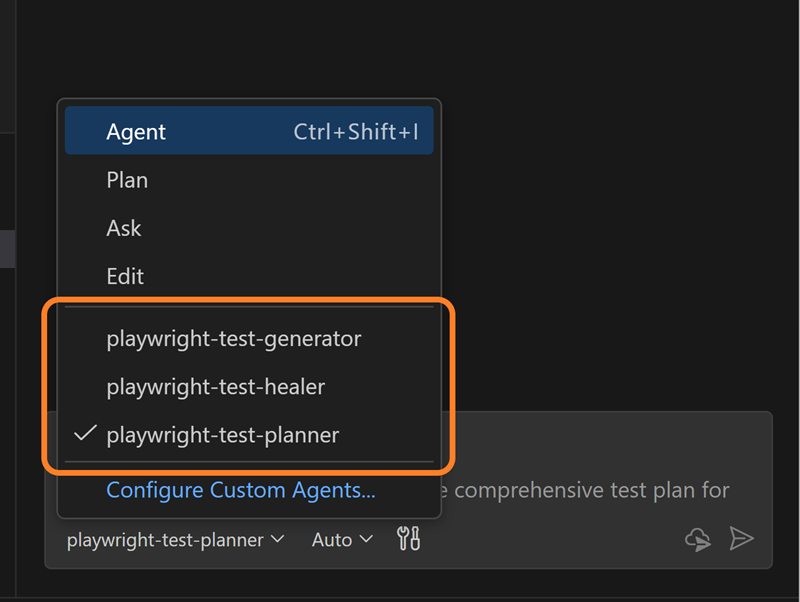 追加されたTest Agents